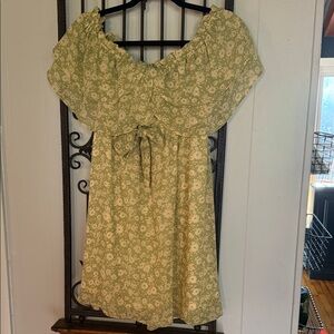 Lush Green Floral Dress